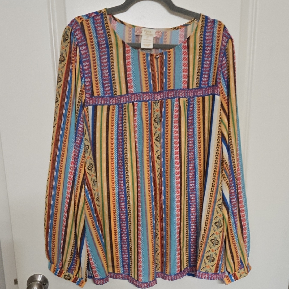 Flying Tomato Multicolor Striped Blouse
